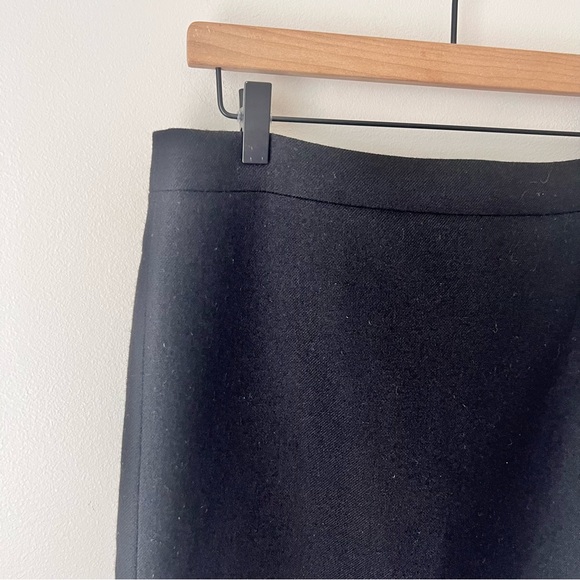 J. Crew Black Wool No. 2 Pencil Skirt - Picture 4 of 8